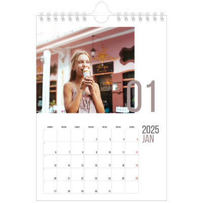 Fotokalender A5 — Tall for måned [Januar]