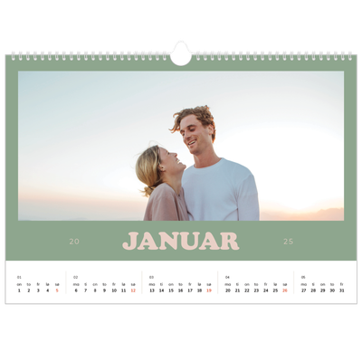 Fotokalender A3 — Retro rammer [Januar]