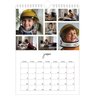 Fotokalender A4 (20 x 30 cm) — Bildecollage [Januar]