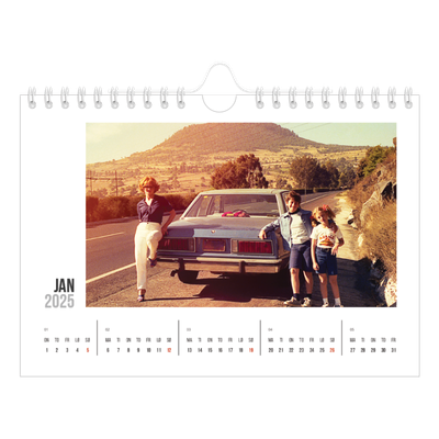 Fotokalender A5 — Forkortet tekst [Januar]