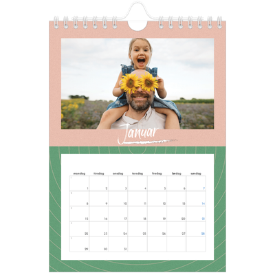 Fotokalender A5 — Fargerik kalender [Januar]