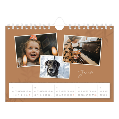 Fotokalender A5 — Jordnært design [Januar]
